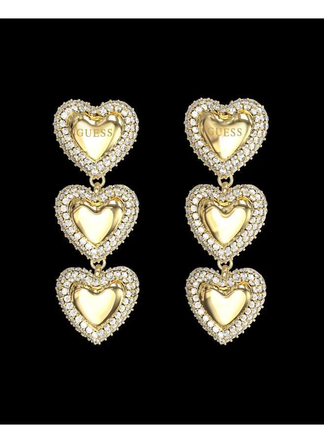 GUESS Multi Flower Drop Earrings